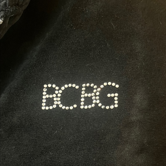 BCBG Black Velour Tracksuit - Picture 2 of 6